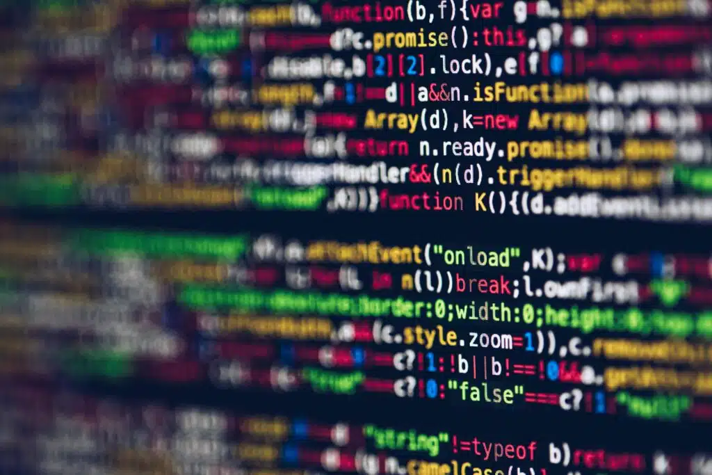 Code informatique affiché sur un écran pour le support technique